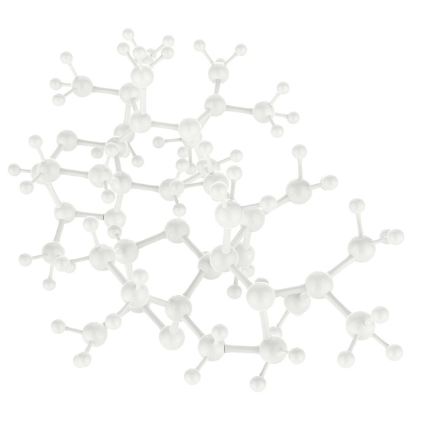 Molekula bílá barva 3d jako koncept - Fotografie, Obrázek