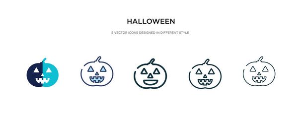 halloween icon in different style vector illustration. two color - Vector, afbeelding