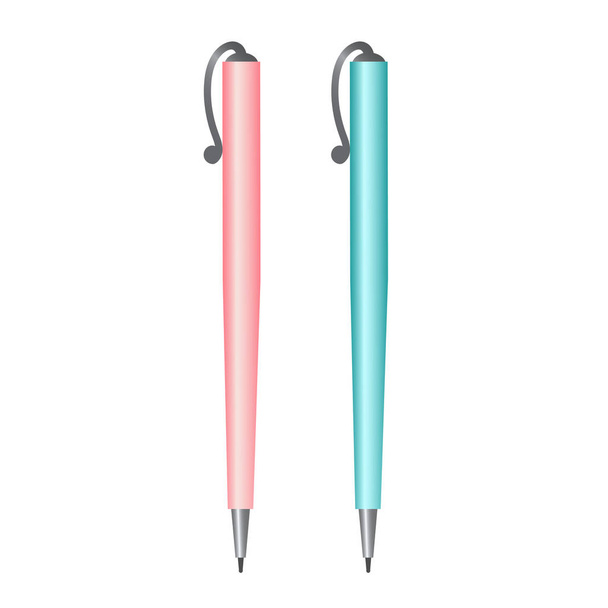 Deux stylos à bille pour écrire
 - Vecteur, image