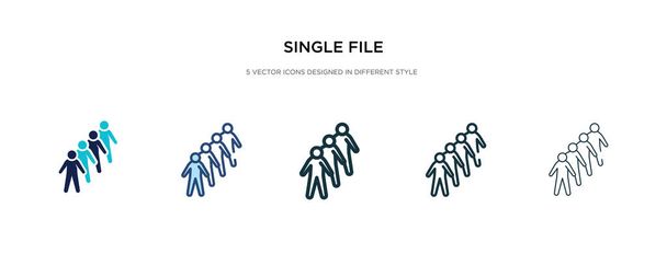 single file icon in different style vector illustration. two col - ベクター画像