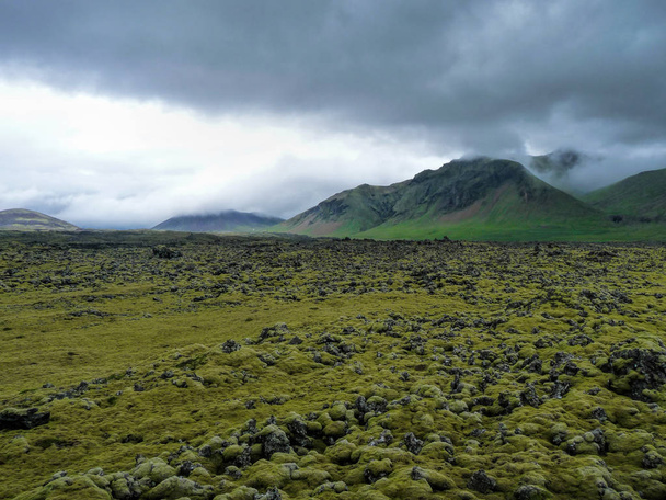 Lávové pole na Islandu - Fotografie, Obrázek