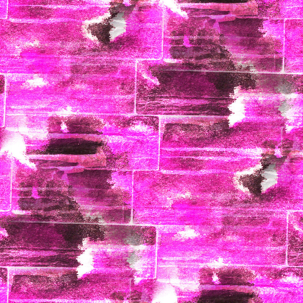 Sulu Boya Dikişsiz doku pembe, siyah arka plan boya ab duvar - Fotoğraf, Görsel