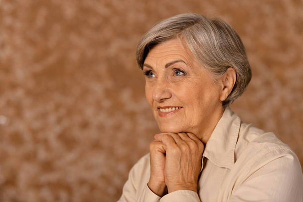 portrait of happy senior woman  - Foto, Bild