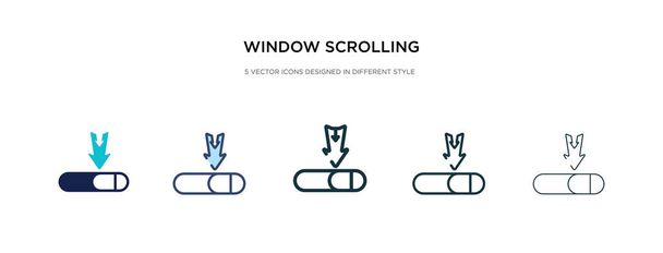 fenêtre défilement icône médium dans différents modèles vectoriels illustrat
 - Vecteur, image