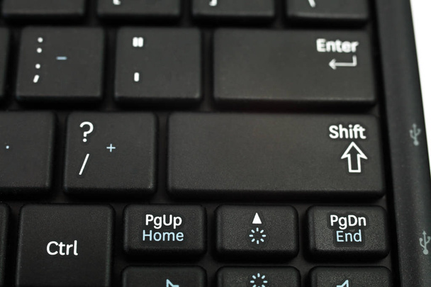Laptop keyboard, background, macro - Φωτογραφία, εικόνα