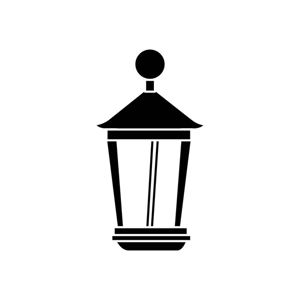 lantern light hanging isolated icon - Vector, Image