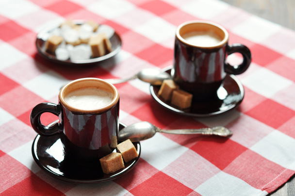 Two cups of espresso - Foto, Imagen