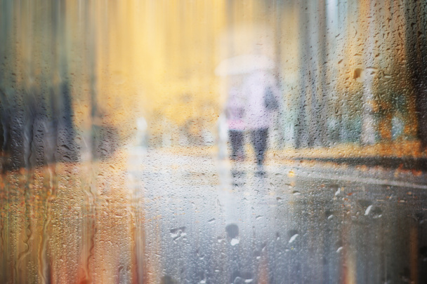 Фон осенний дождь в парке
 - Фото, изображение