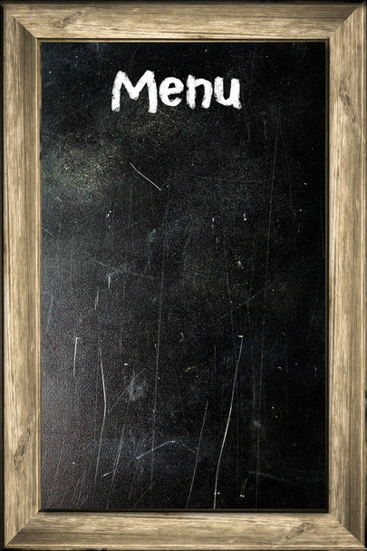 Menu title written with chalk - Фото, зображення