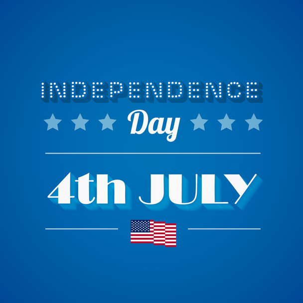 USA Independence day poster vector design template. - Vektör, Görsel