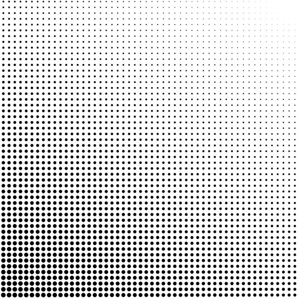 Fundo de pontos pretos no branco
 - Vetor, Imagem