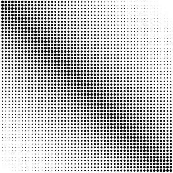 Beyaz üzerine siyah noktaların arkaplanı - Vektör, Görsel