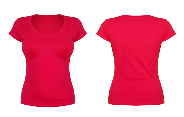 vorne und hinten rotes T-Shirt - Foto, Bild