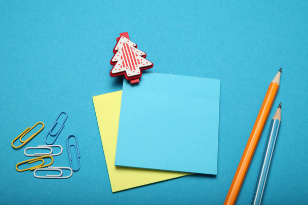 Christmas Santa Claus letter, paper notepad. - Foto, Imagen