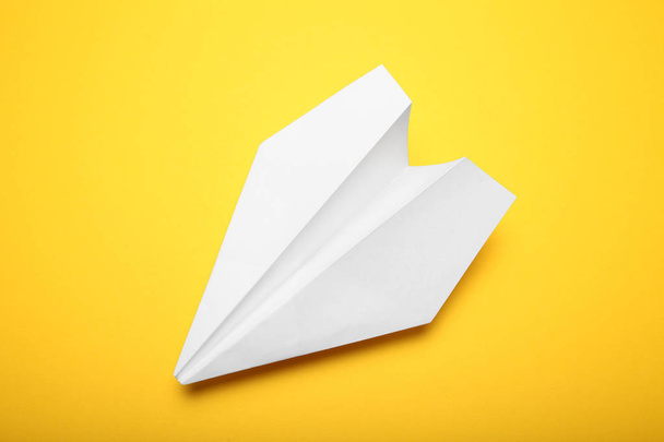 White paper airliner, aviation background. - Фото, изображение