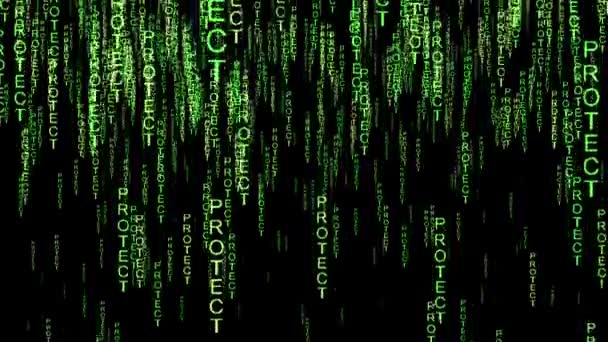 Bescherm gegevens online code matrix stijl concept - Video