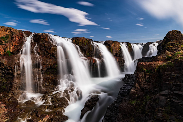 Kolugljufur Wasserfall in Island - Foto, Bild