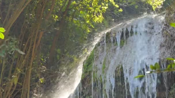 Waterfall in tropical rain forest, Saraburi Thailand. - Footage, Video