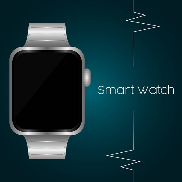 Smartwatch poster illustration - Vector, Imagen