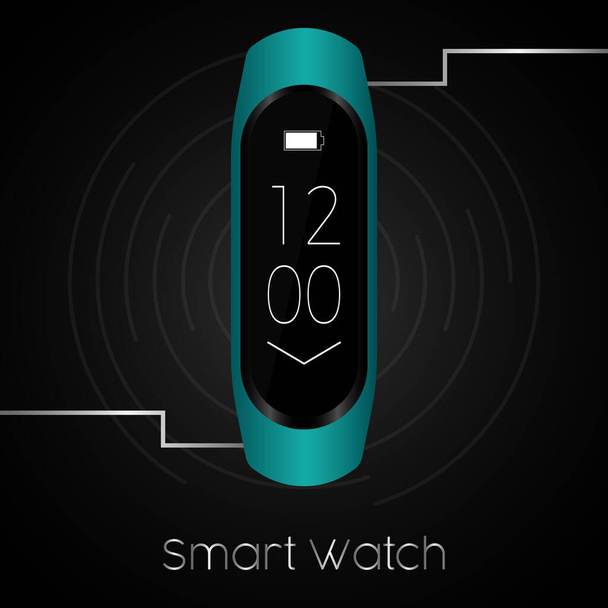 Smartwatch poster illustration - Vektor, Bild