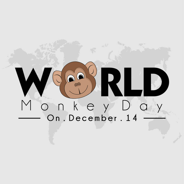 Día Mundial del Mono
 - Vector, Imagen