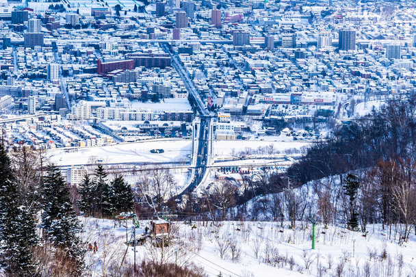 Gyönyörű hegyi táj (télen hólánc) architektúra - Fotó, kép