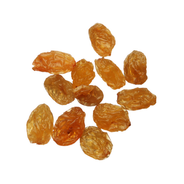raisins secs dorés isolés sur fond blanc, gros plan
 - Photo, image