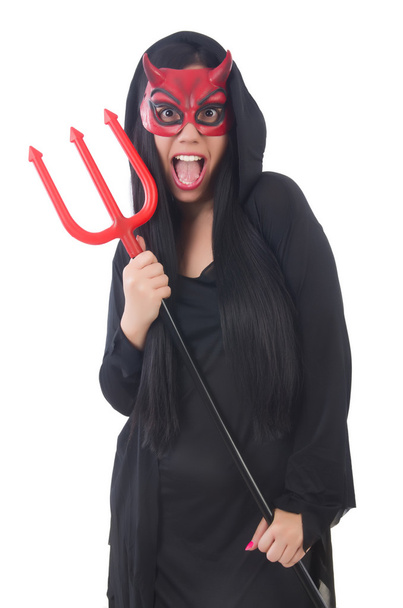 Junge Frau im Halloween-Konzept - Foto, Bild