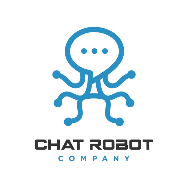 robot logo du chat - Vecteur, image