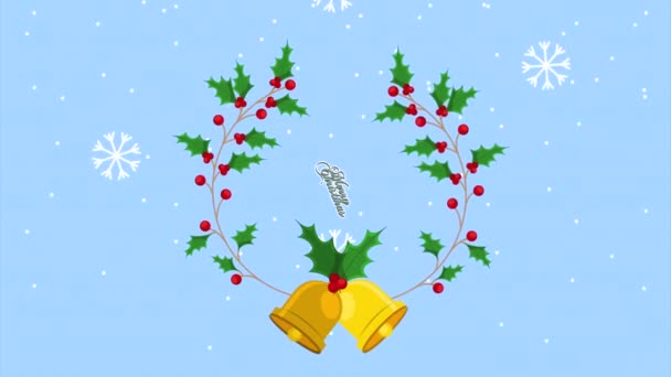 joyeuse animation de Noël avec décoration de cloches
 - Séquence, vidéo