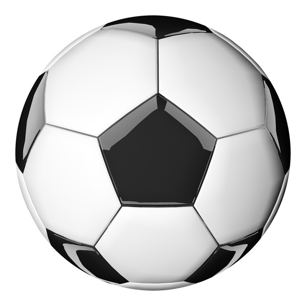 3 d のサッカー ボール - 写真・画像