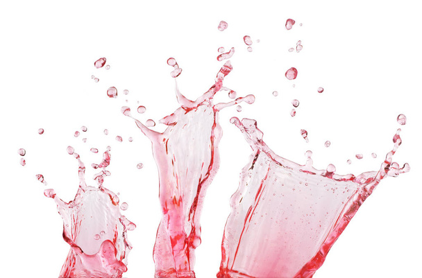pink splash on white background - Zdjęcie, obraz