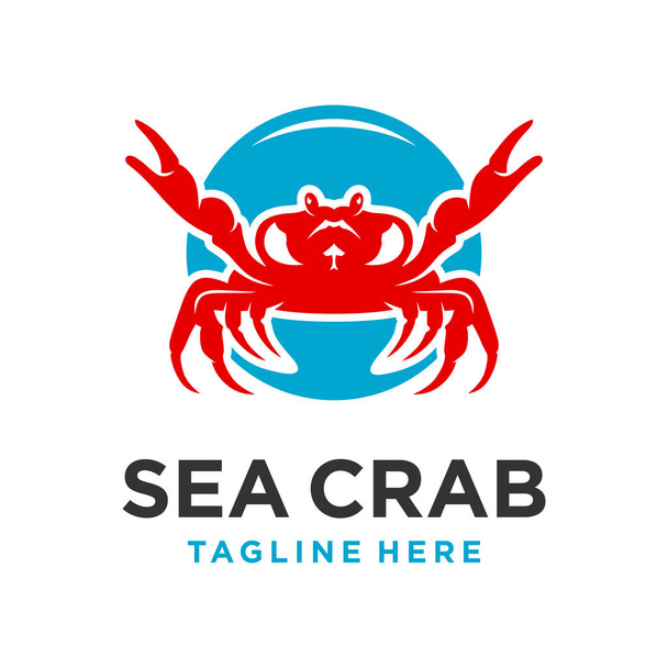 sea crab logo design template - Vector, Image