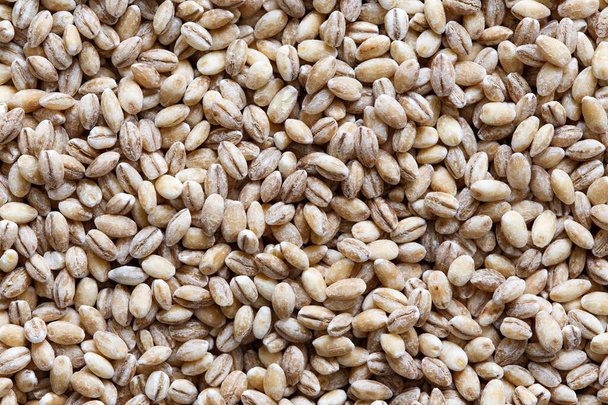 Background of dried pearl barley from above. - Photo, Image