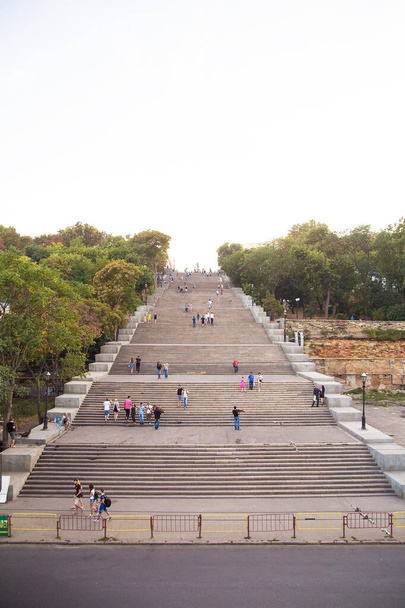 View of the Potemkin steps in Odessa - Photo, Image