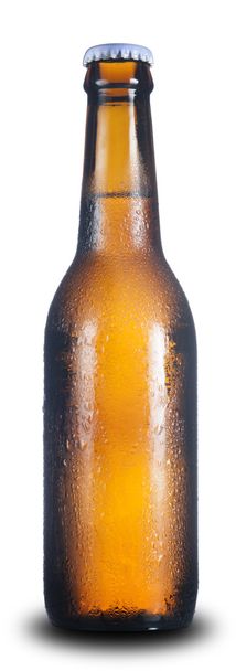 Cold bottle of light beer - Photo, Image