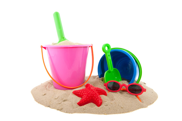Toys in the sand - Фото, зображення