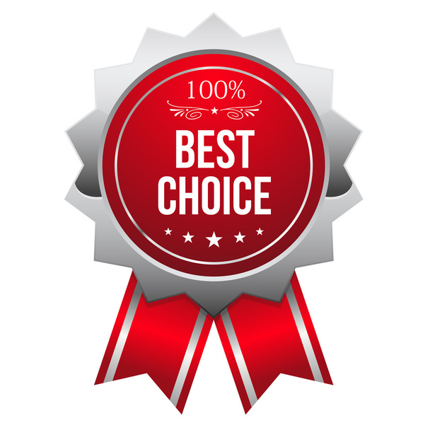Best choice button - Vector, afbeelding