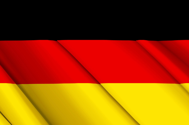 Almanya 3D sallanan bayrak illüstrasyonu. - Fotoğraf, Görsel