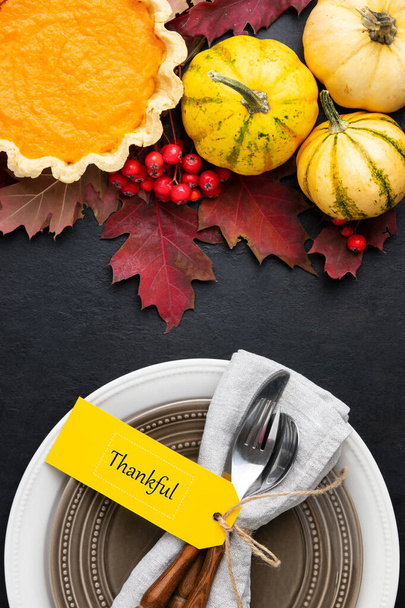 Thanksgiving diner uitnodiging concept - Foto, afbeelding