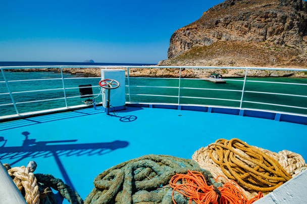 Gramvousa Adası 'ndaki yolcu gemisinden görüntü - Fotoğraf, Görsel