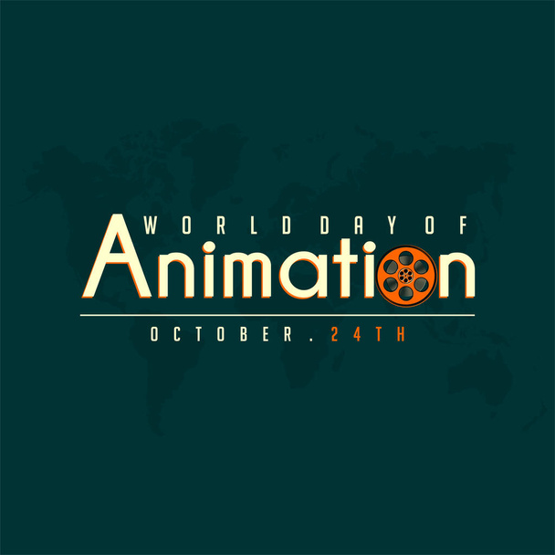 Animációs világnap - Vektor, kép