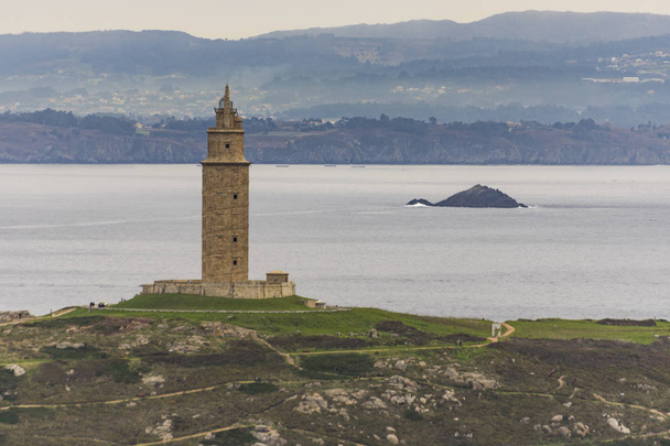 Tower of Hercules, Unesco human herage in A Coruna, Galicia (Spain)) - Фото, зображення