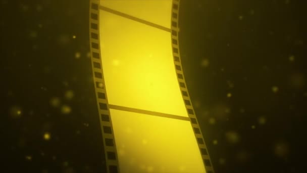 Abstrakte Rotation des Goldfilms - Filmmaterial, Video