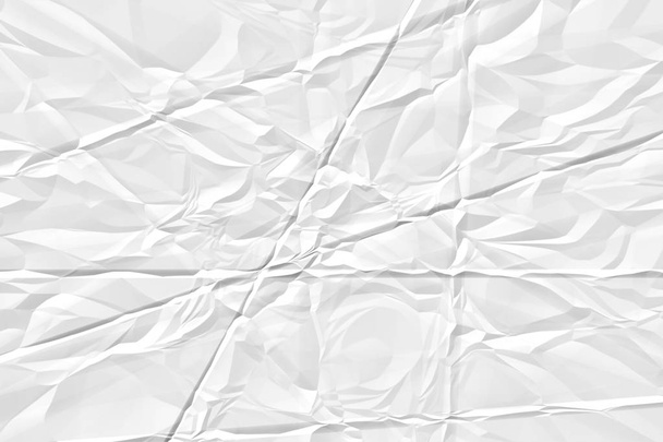 crumpled white paper background close up - Photo, Image