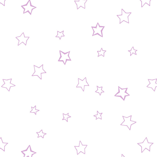 Seamless stars pattern. Watercolor line celebration background. - Fotografie, Obrázek