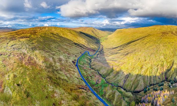 Aerial view from Glengesh Pass by Ardara, Donegal, Ireland - Foto, immagini