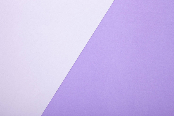 Witte en paarse pastelpapiertextuur als achtergrond. Bovenaanzicht - Foto, afbeelding