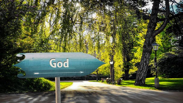 Street Sign to God - Photo, Image