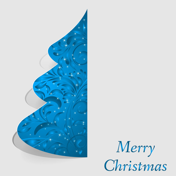 árbol de Navidad floral decorativo estilizado en decorativo
 - Vector, Imagen